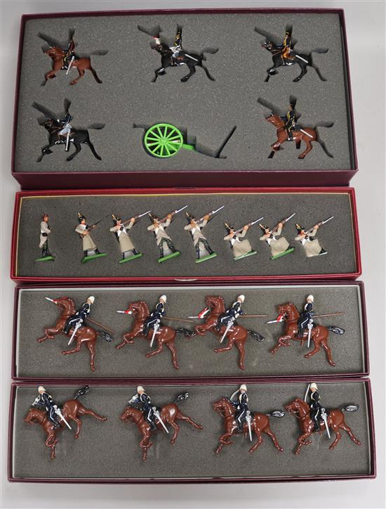 A quantity of Britains Crimean war series toy soldiers and the charge of the light brigade etc (4 boxes)